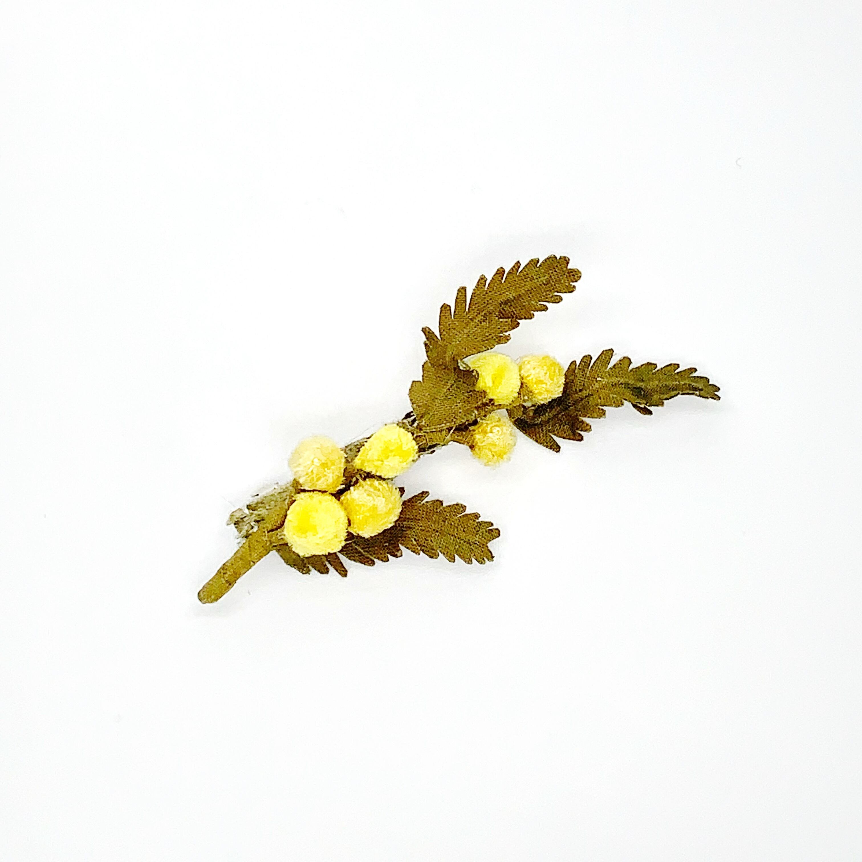 Arpeggio ミモザ バレッタ 濃緑 ペタロデパート