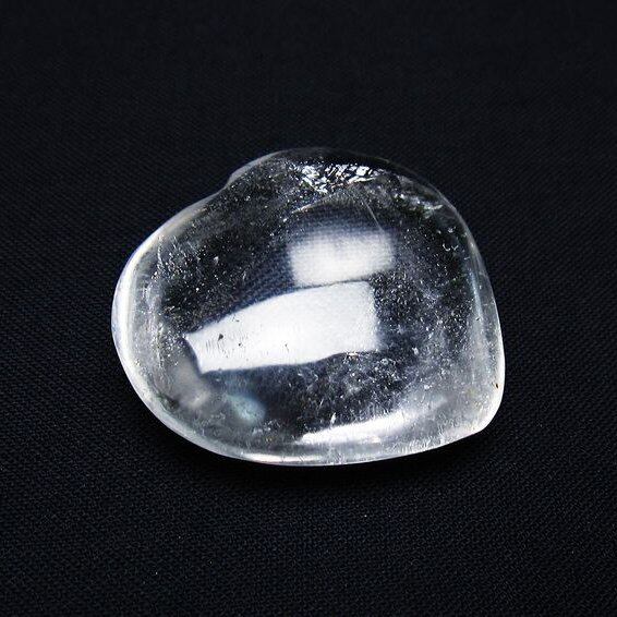 水晶 ハート置物 一点物 145-1429