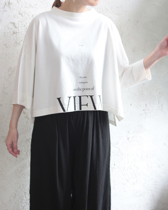 【hunch】ワイドショート ピグメント ロゴTシャツ　(260621)