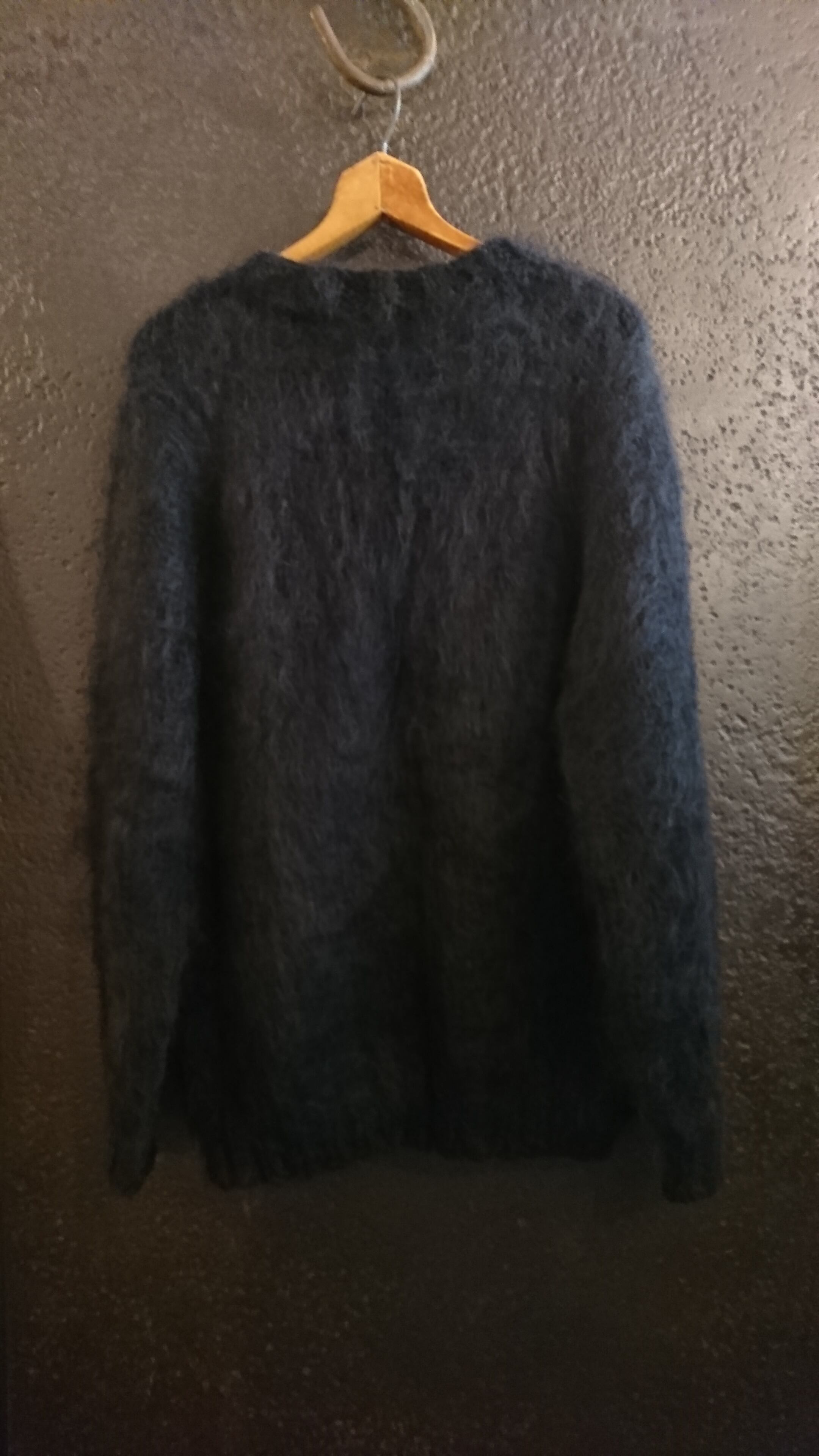 BAA COSTUME MFG. "KING MOHAIR CARDIGAN“ Black Color BOW & ARROW WEB STORE
