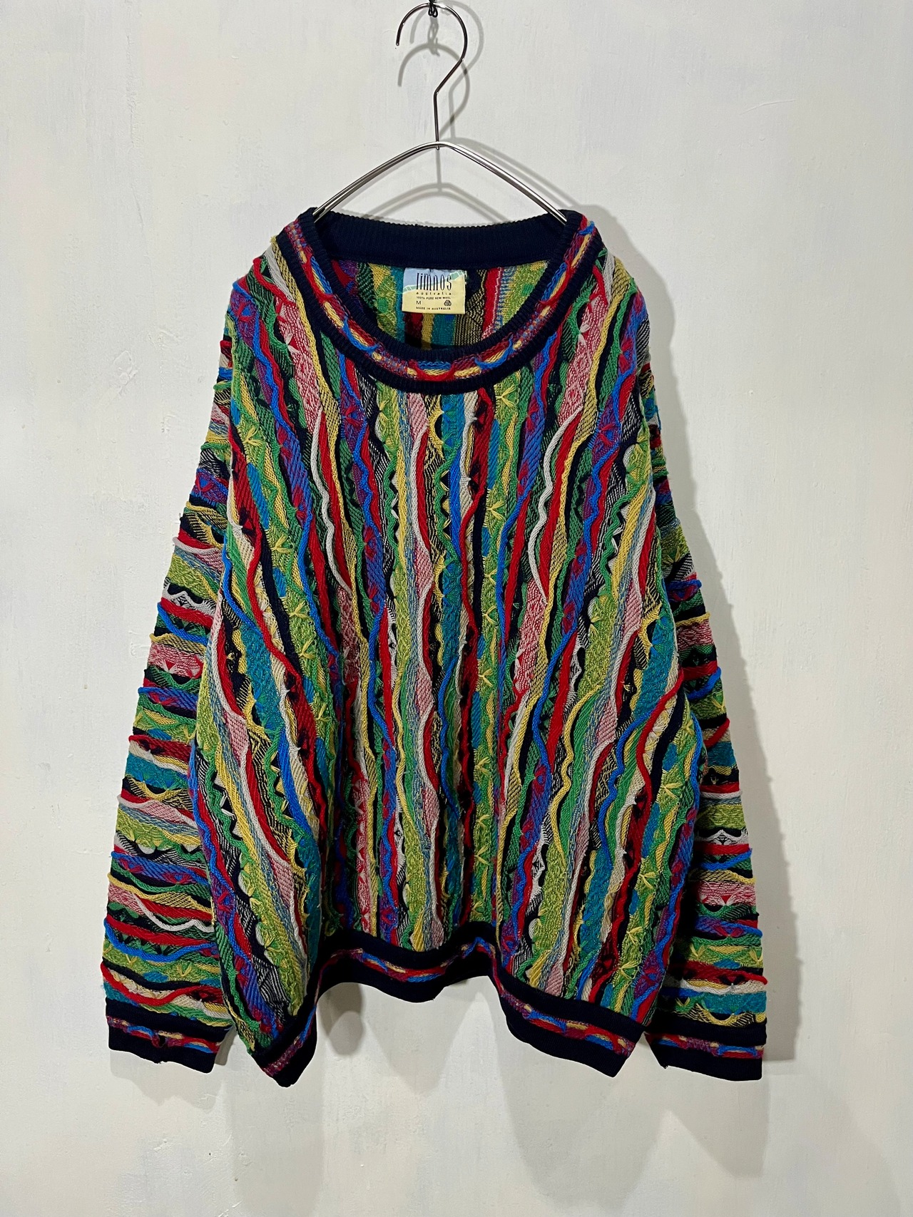 90's Limnos Multicollar Sweater Made in Australia【M】