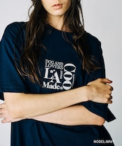 Dog & LOVERS プリントルーズTシャツ (NAVY) CQ-49012