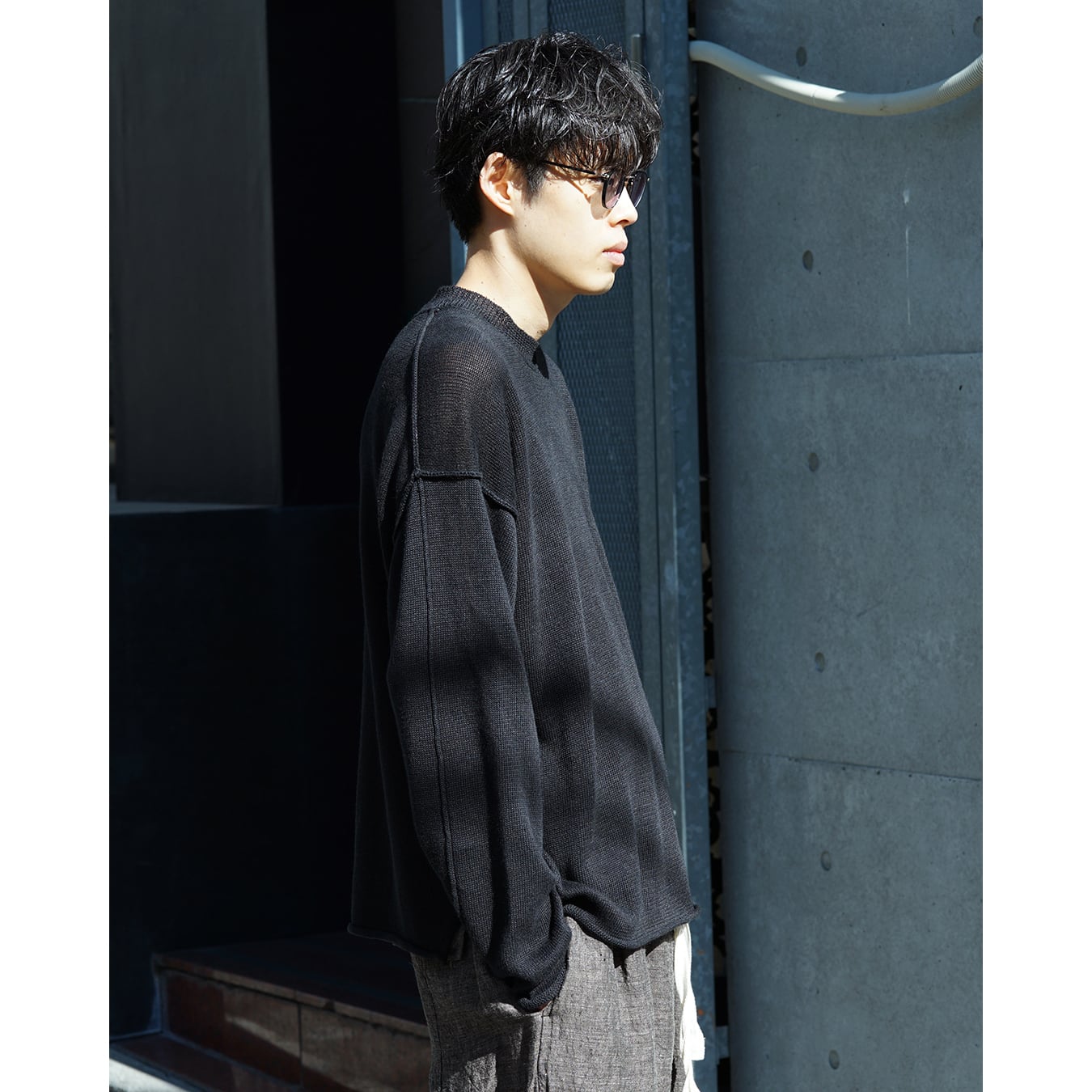 The Viridi-anne] (ザヴィリディアン) VI-3977-07 LINEN PULLOVER