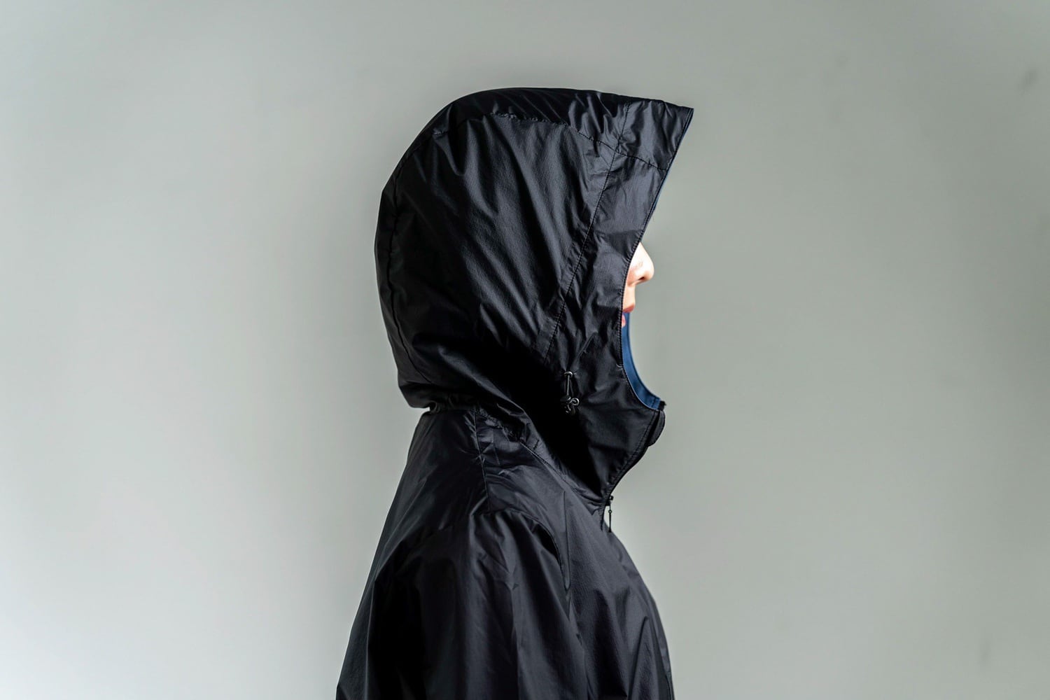 drip TO&FRO パッカブルパーカー ブラック M Then, Packable Parka［パッカブルパーカー（深型フード）］ | drip