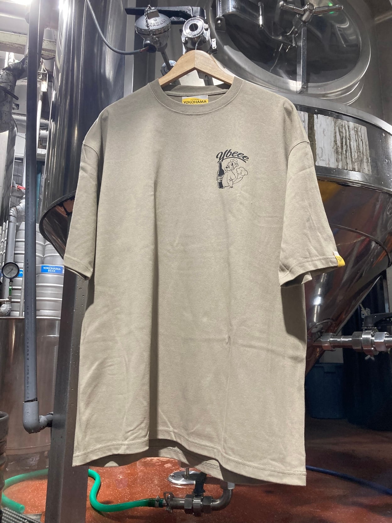 Ybeeeラベル マグナムTeeシャツ【 アシッドカーキ】