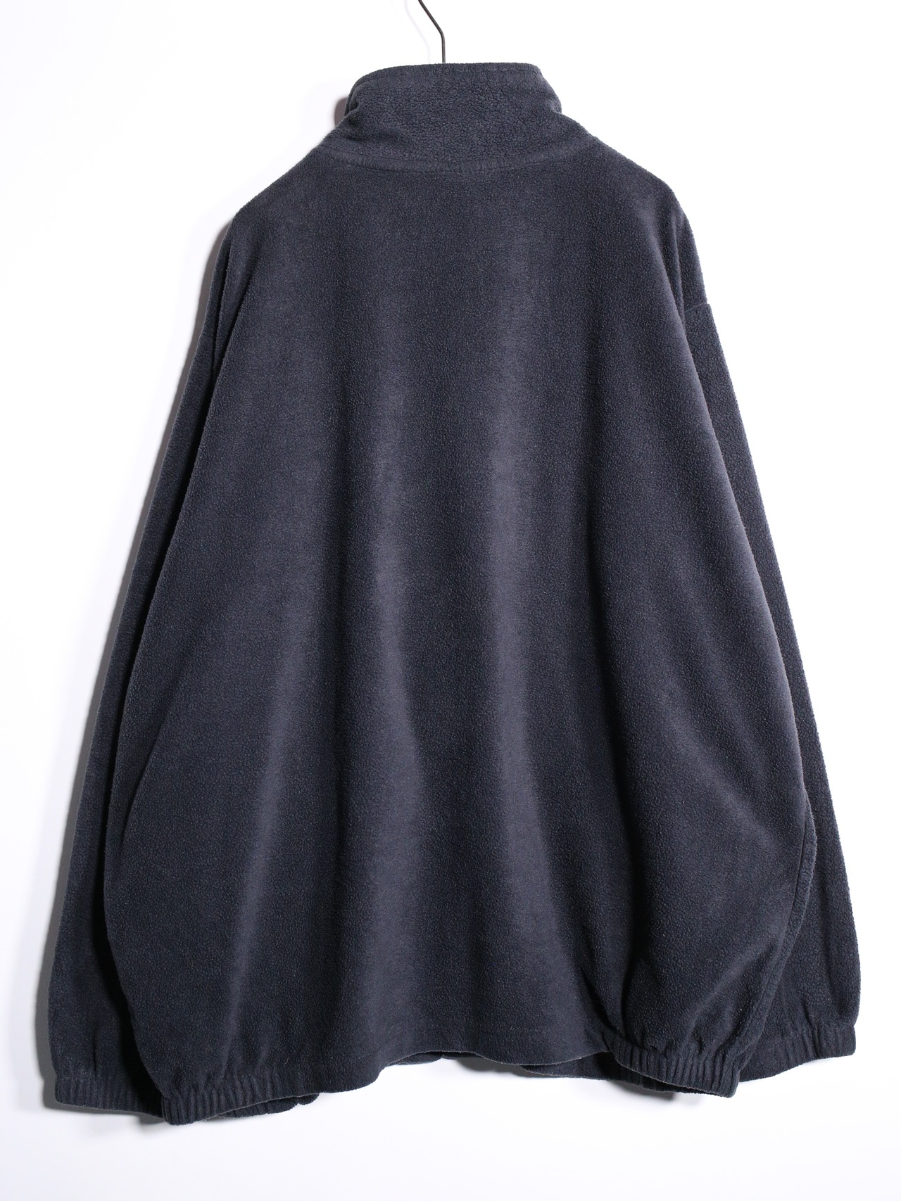 "KING SIZE" black fleece over silhouette jacket - 14