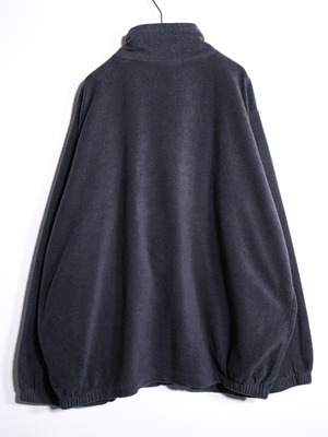 "KING SIZE" black fleece over silhouette jacket
