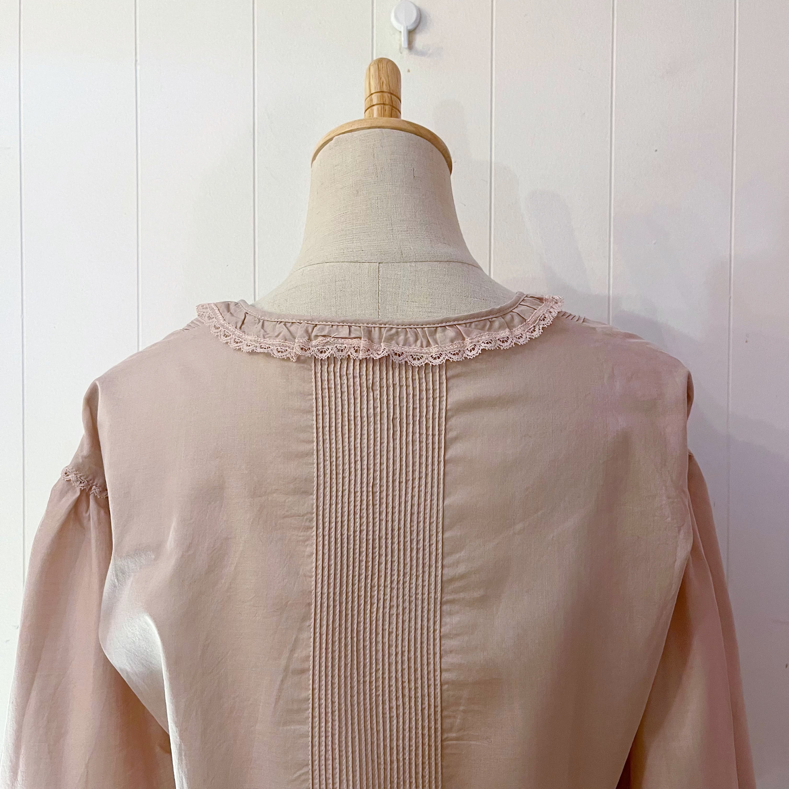 PINKHOUSE / pale pink frill ribbon blouse