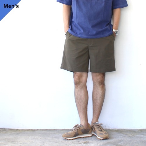 【ラスト１点】FANTASTICDAYS ドットエアシャンブレーショーツ EASY SHORTS-M-241-01　（Mocha）