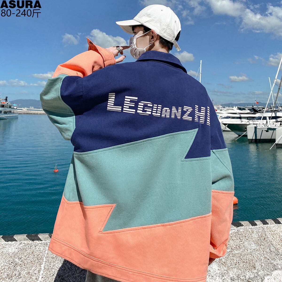 ジャケット ルーズスプリングオータム ストリート 大きめサイズ 春物 秋物 ASURAプラスサイズメンズ55430180063