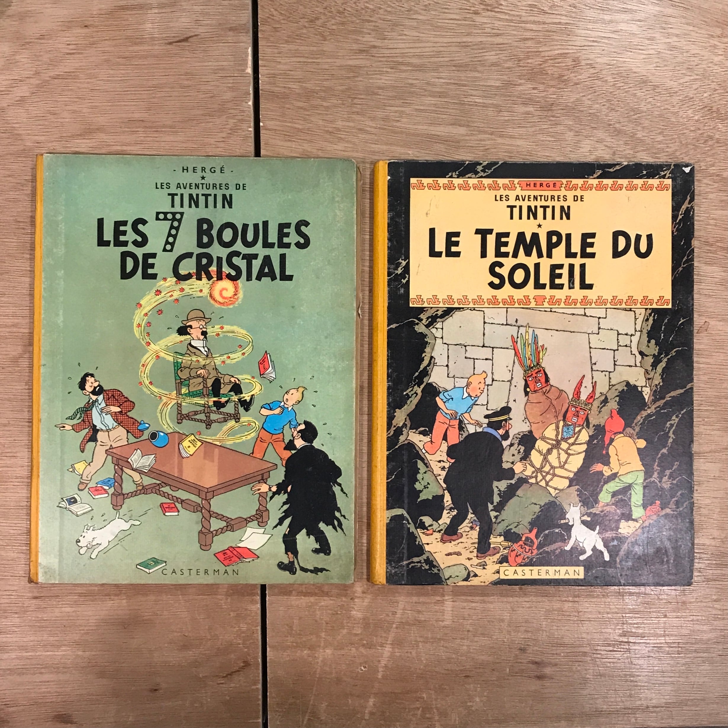 絵画 タンタンの冒険 額付き Les Aventures de TINTIN: Les 7 Boules de Cristal, Le Temple