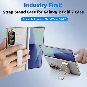 ◆Galaxy Z Fold 7/6◆ Dual Strap Leather Phone Case / デュアル ストラップ レザー スマホケース