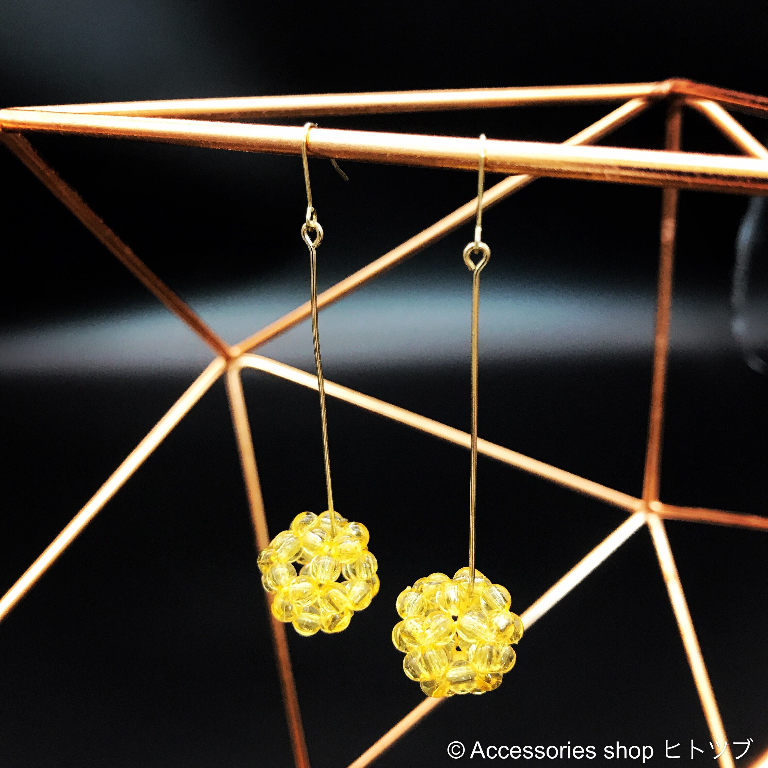 0029:べっ甲アメ 一粒ピアス