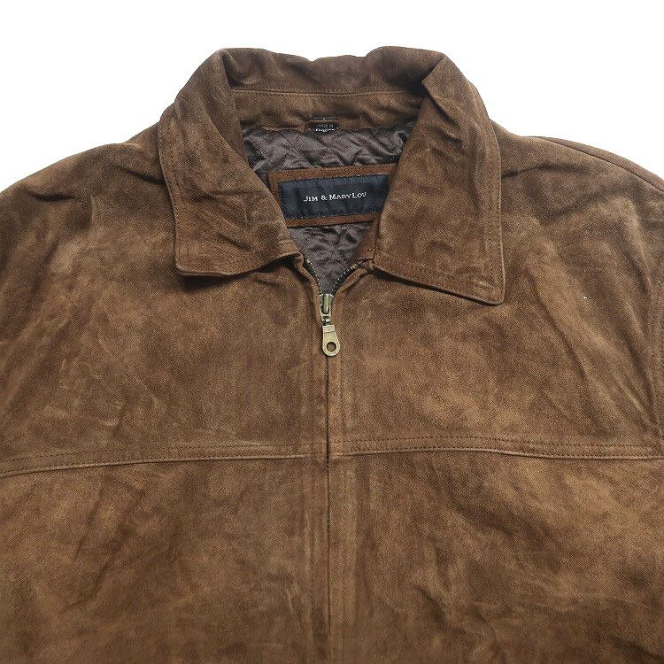古着 JIM & MARYLOU レザージャケット スウェードレザー ブルゾン
