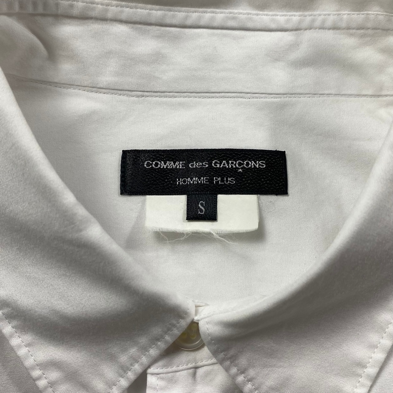 AD2014 COMME des GARCONS HOMME PLUS wool switching white shirt