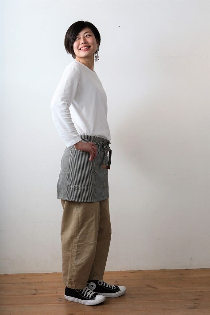 カフェエプロン ヒッコリー | sunny day tailor