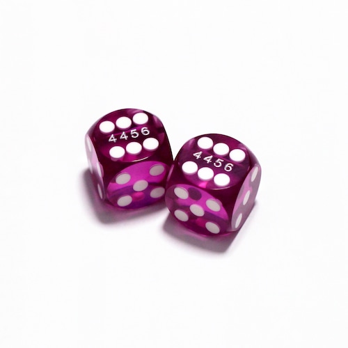 ナンバリング・プレシジョンダイス（2個セット） / 紫