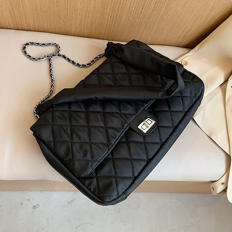 大容量バッグレディースバッグ2020新しい流行のファッションワイルドネットレッドシンプルなロンバスチェーンバッグショルダーメッセンジャーバッグ Tiancai_Wing_Bag87731802180