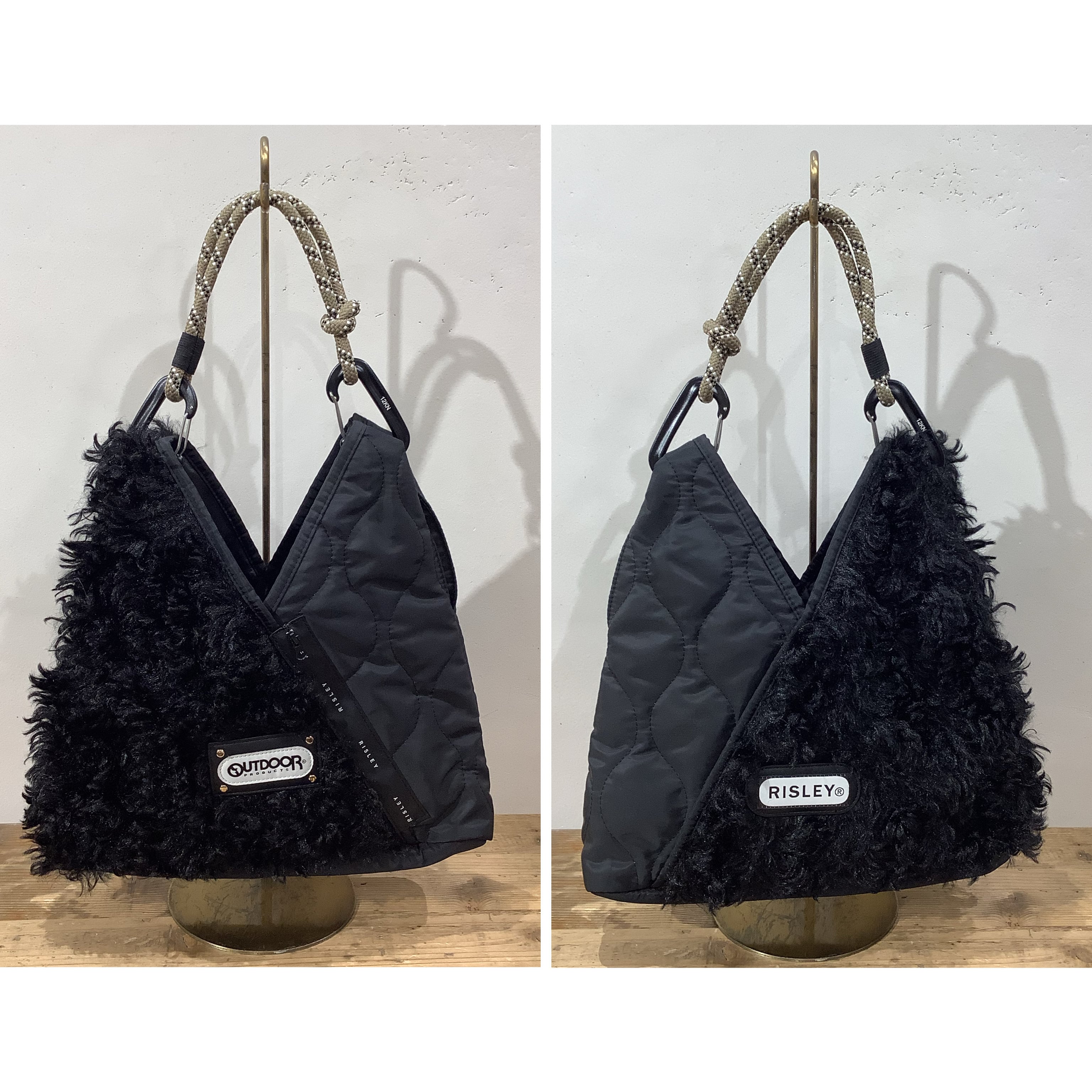 RISLEY×OUTDOOR(リズレイ×アウトドア)】トライアングルファーキルト