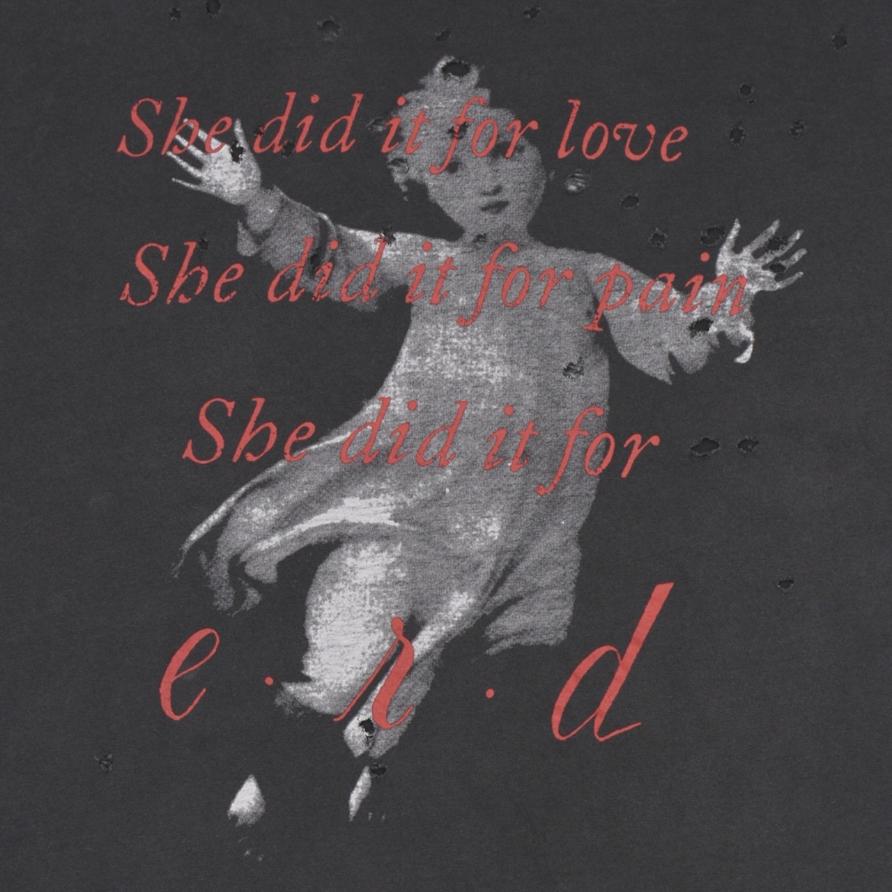 【Enfants Riches Déprimés】Well Of Loneliness T-Shirt Dirty Charcoa - 9