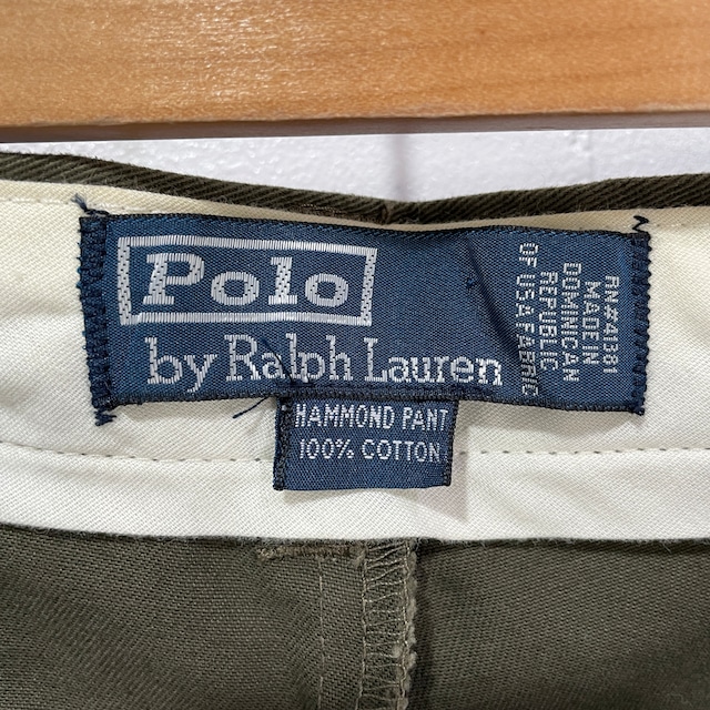 『送料無料』新品タグ付き未使用品　90s Ralph Lauren ハモンドパンツ　2タック