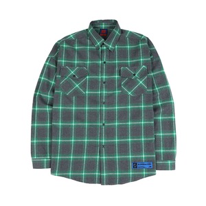 [BURIED ALIVE] BA SPRINT CHECK SHIRTS GREEN 正規品  韓国 ブランド シャツ