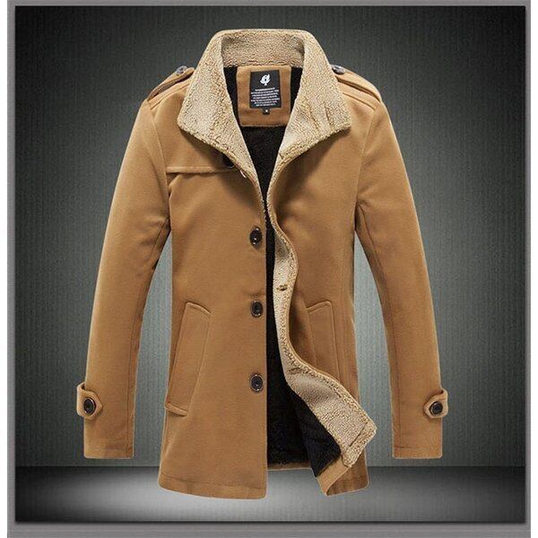 コート メンズ 3色 ビジネス ミリタリーコート 裏起毛 ボアジャケット