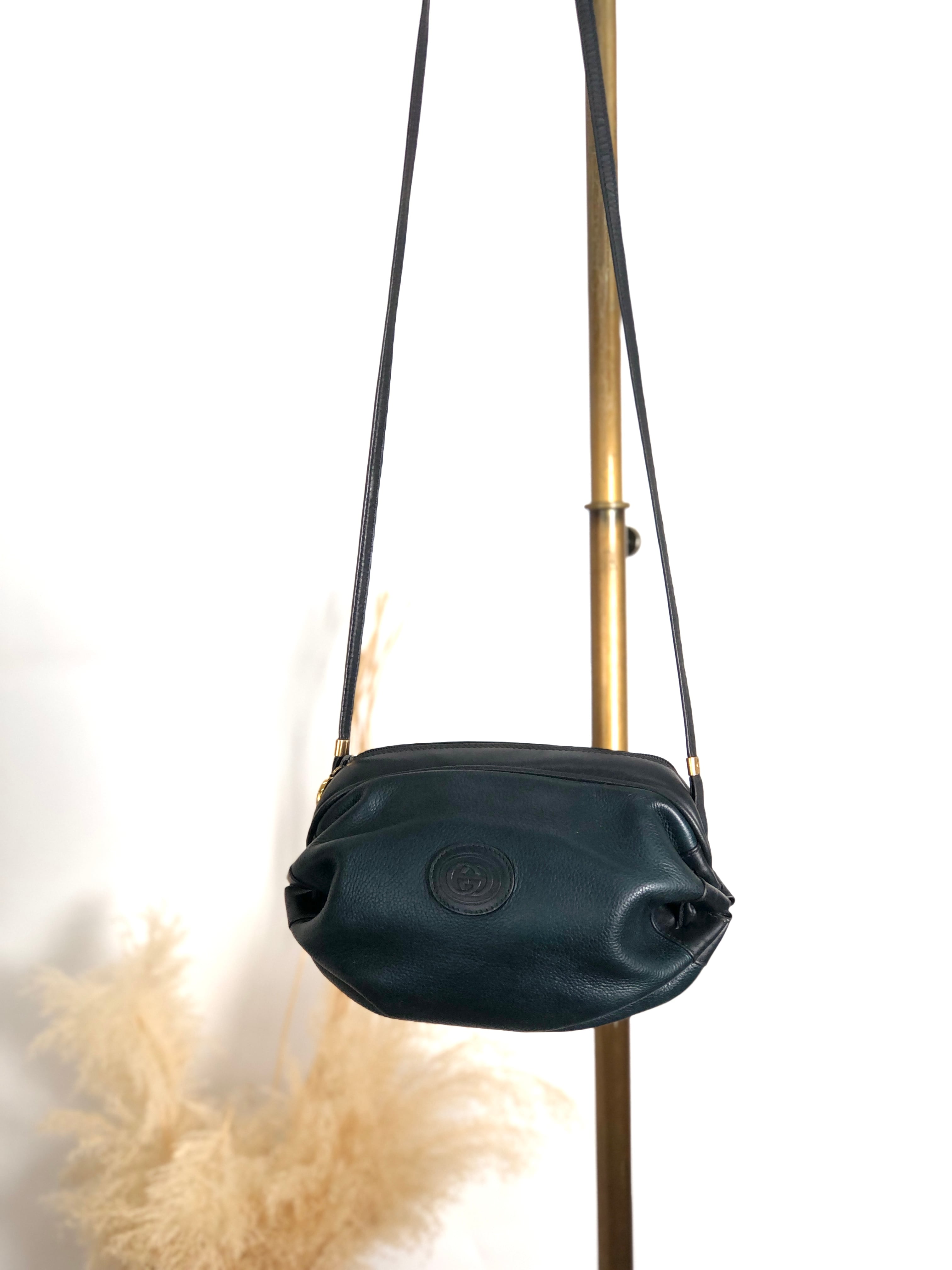 GUCCI グッチ ショルダーバッグ ネイビー vintage ヴィンテージ