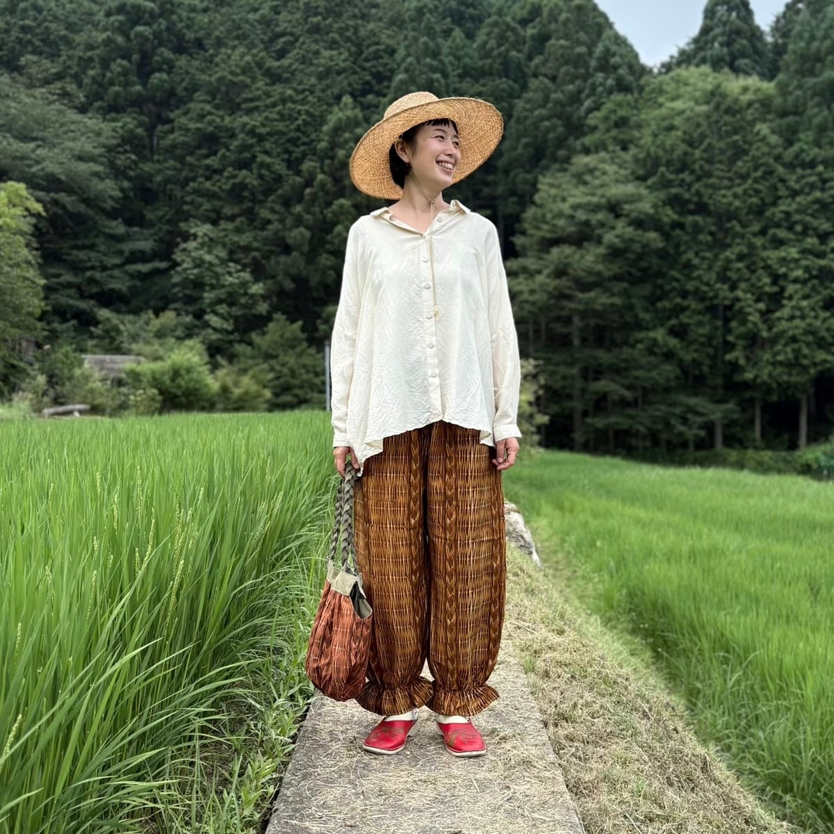 かご柄ドロワーズ