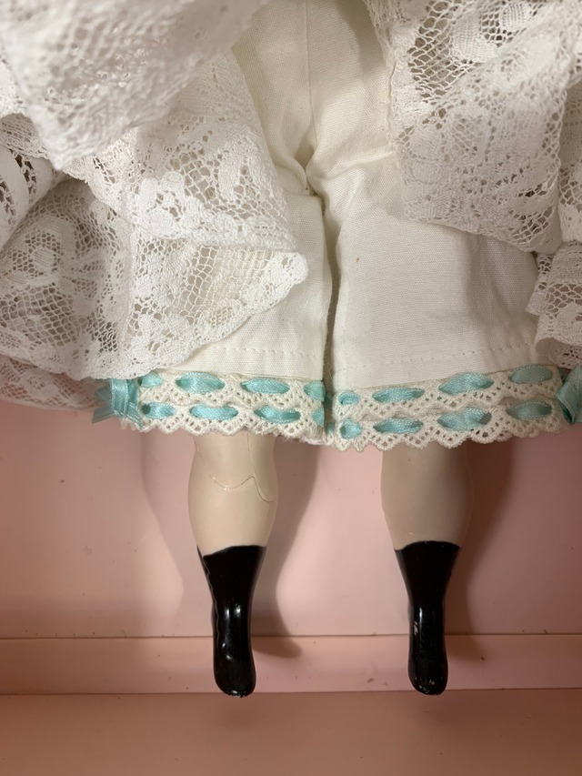 ヴィンテージビスクドール ドール用ウィッグ付 (210811)