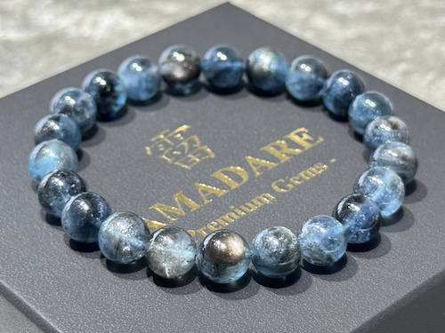 No.1913 ブラックスターアクアマリンブレスレット