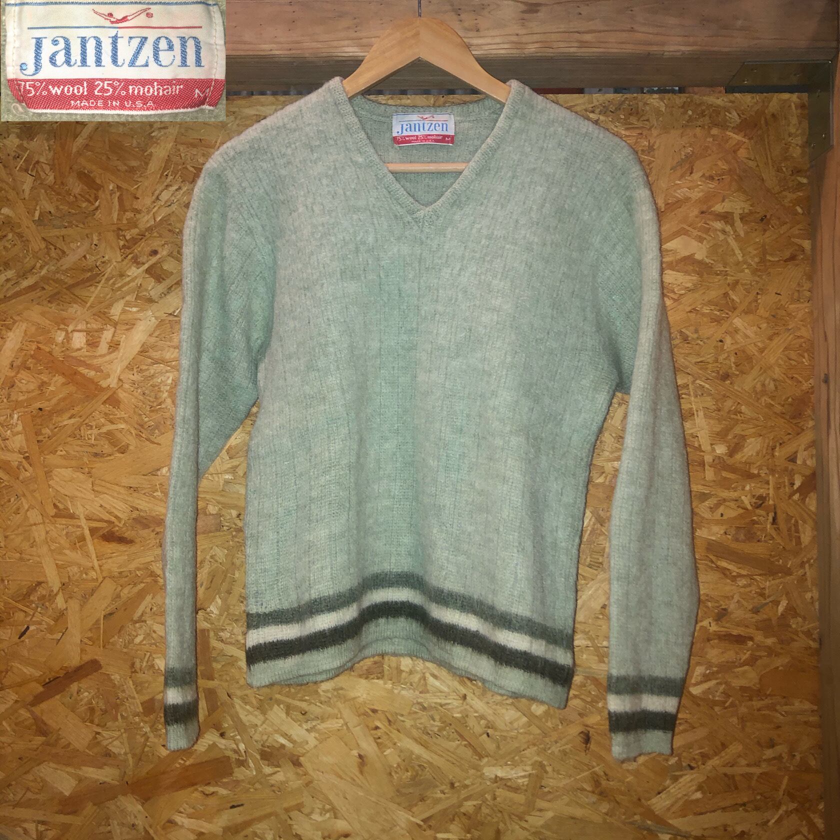 60's JANTZEN モヘアニットセーター mohair wool vintage 古着 k-203