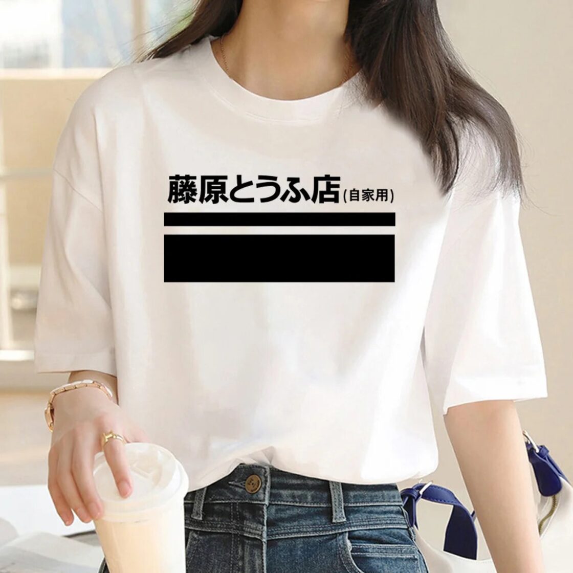 頭文字 d tシャツ女性アニメグラフィックデザイナー tシャツ女性 