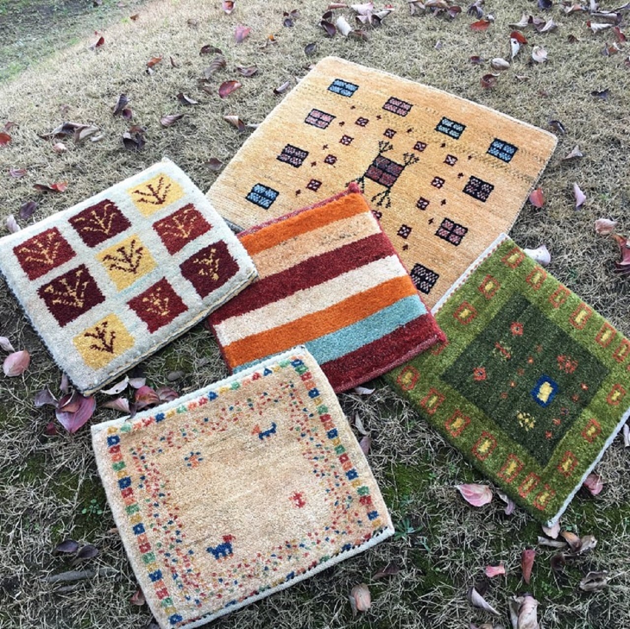 60×40cm ペルシャ ギャッベ アマレ族 ギャベ ギャッベ 60×40cm【手織り 絨毯 ペルシャ ギャッベ】アマレ族 ギャベ