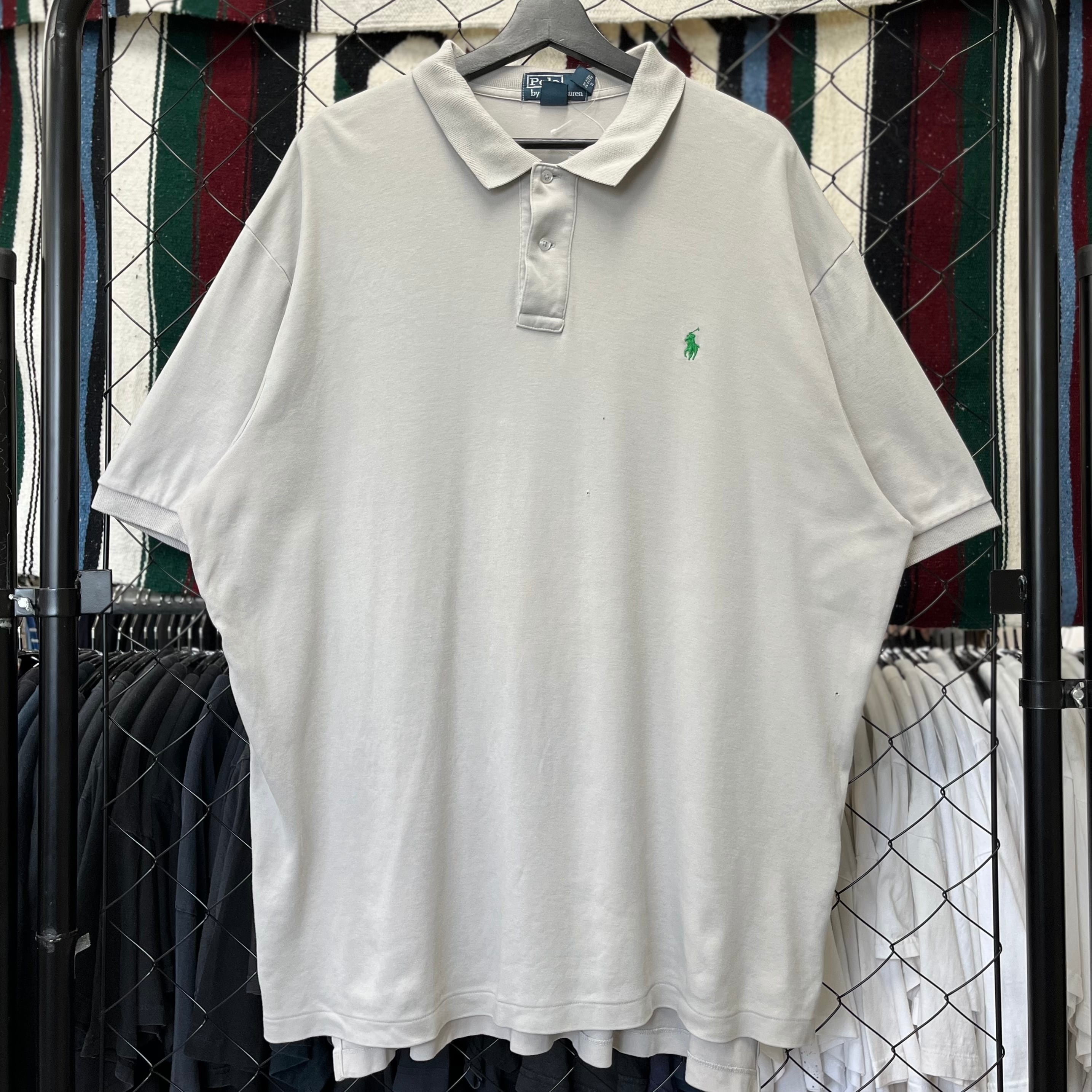 90s ポロラルフローレン ポロシャツ 半袖 ワンポイント 刺繍ロゴ 