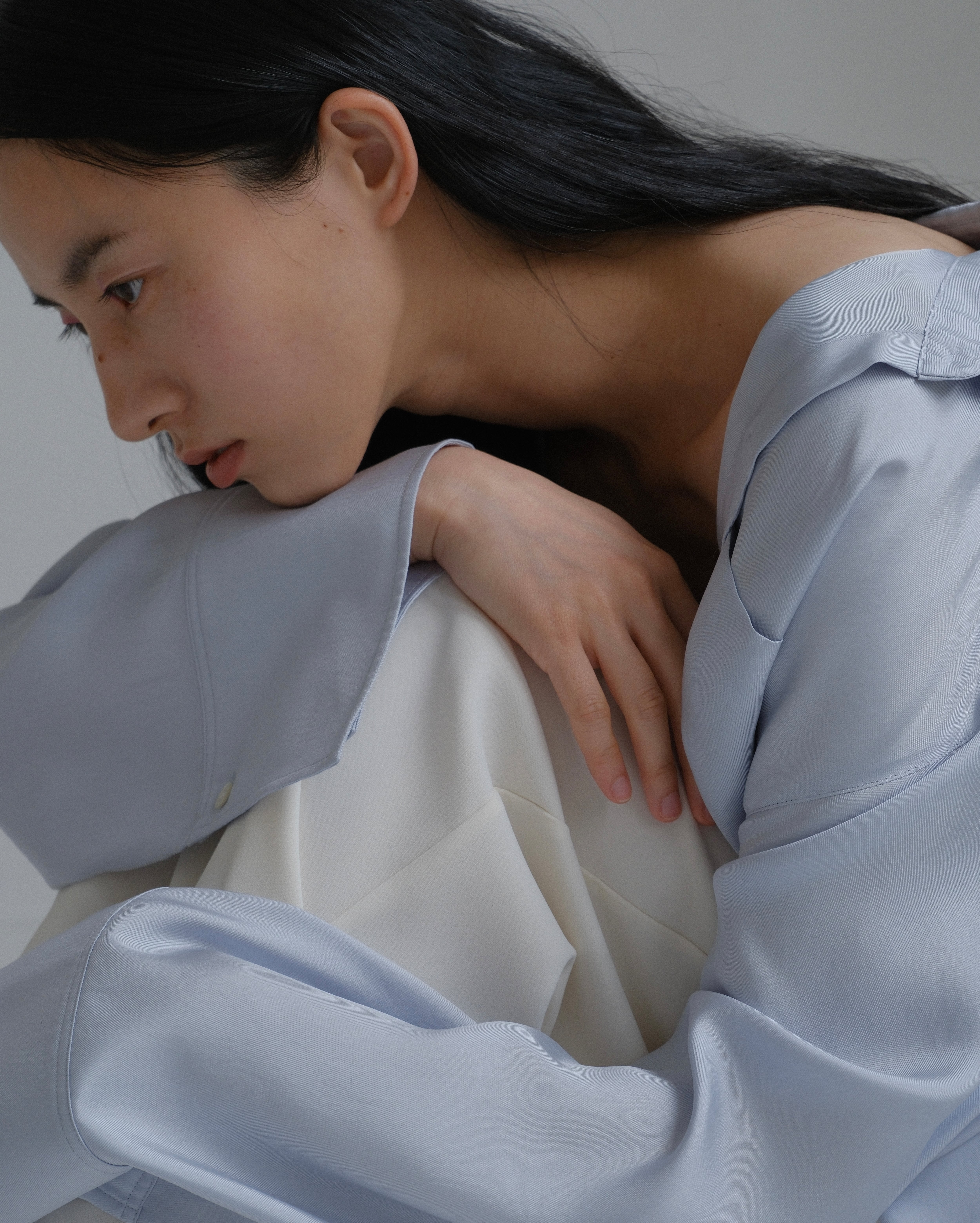 silky twill shirt - made in Japan - | aéré