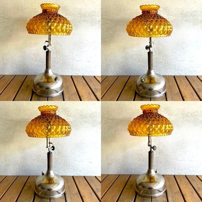 コールマン CQ クイックライト ビンテージ テーブルランプ アンバー