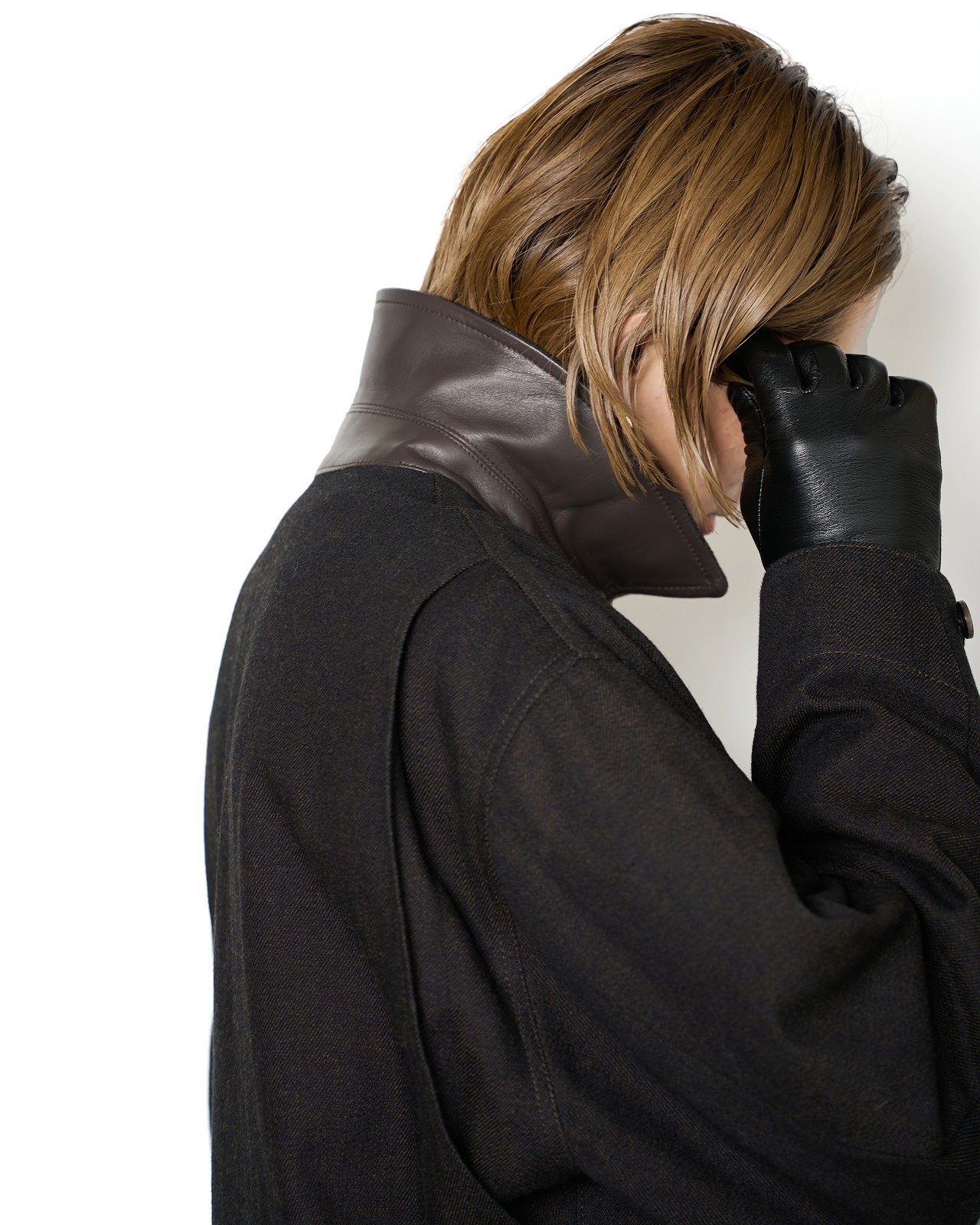 Nomàt "COTTON WOOL Zip Blouson〔Dark Brown〕"