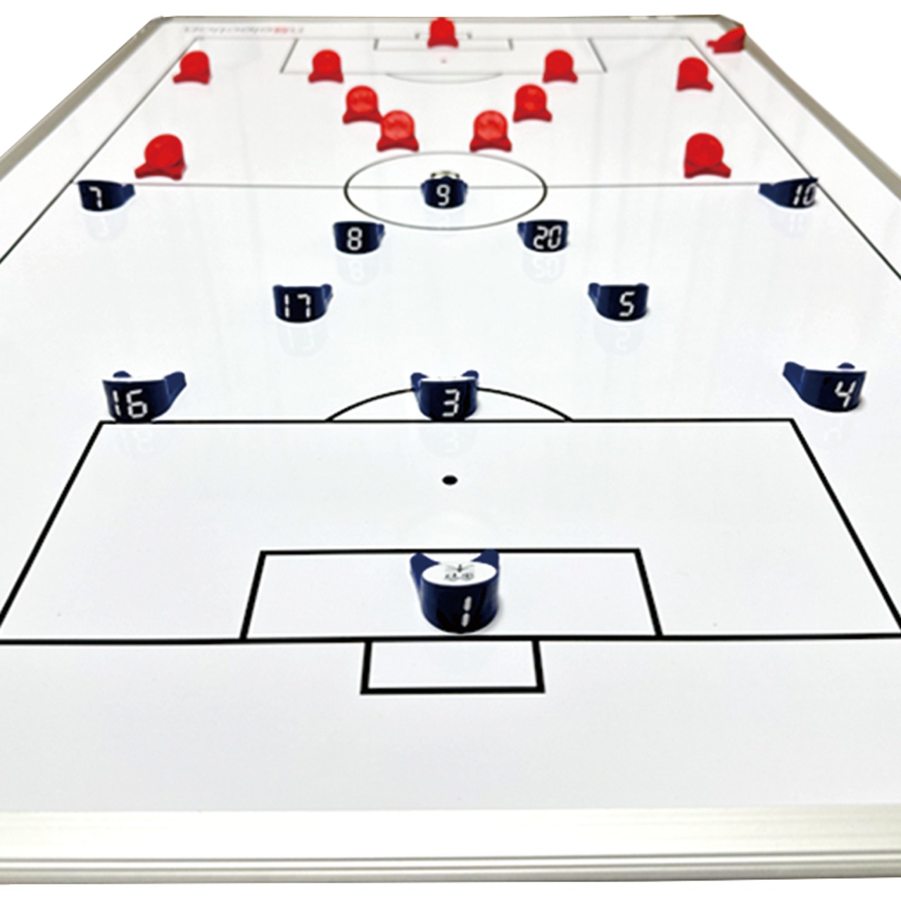 MagnaTore マグナトーレ サッカー作戦盤用 オリジナル人型マグネット 大サイズセット サッカー 青 赤 各12個 ボール2個セット 収納ポーチ付き