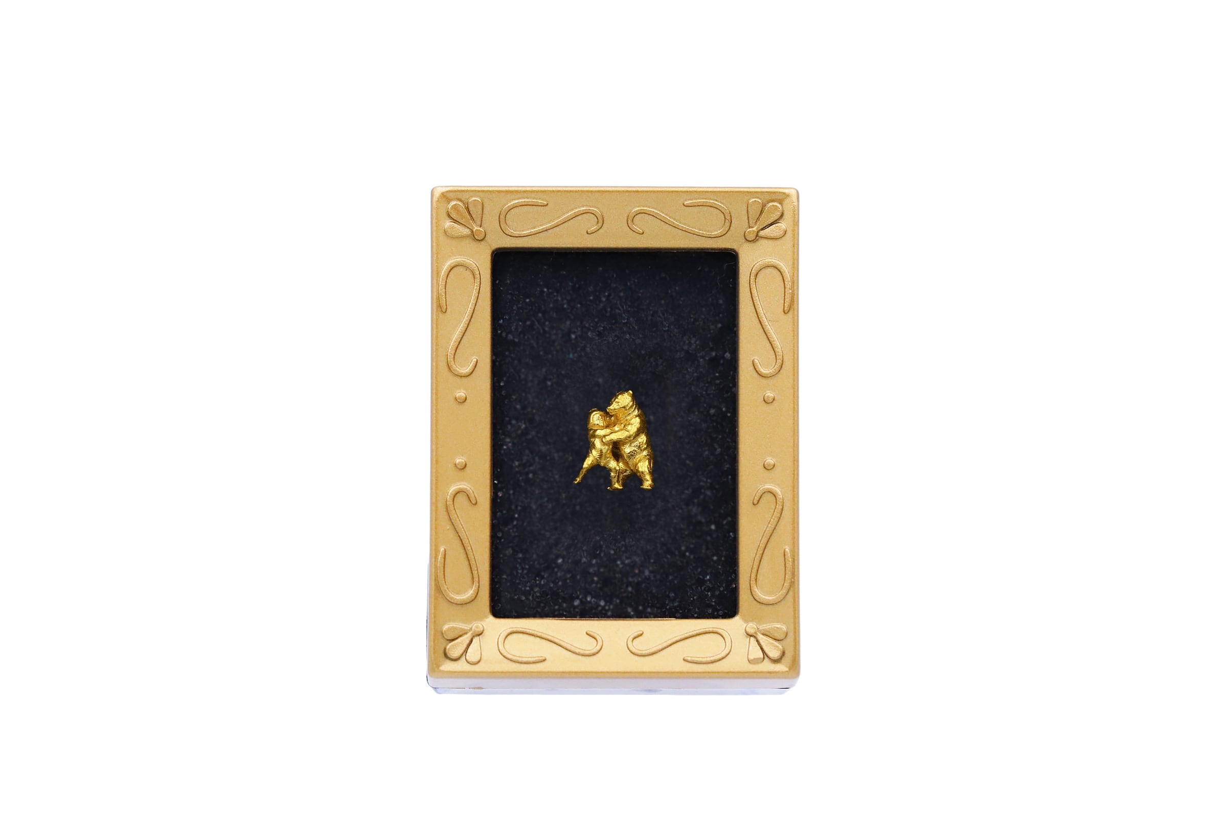 純金『金太郎（熊と戦う）』約1g 【JUNGOLD】【RNP01355】 | JUNGOLD