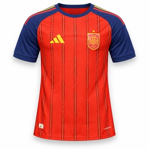 【お取り寄せ】スペイン代表 2026 ホーム サッカーユニフォーム ネーム 背番号 カスタム可(プレイヤーバージョン)