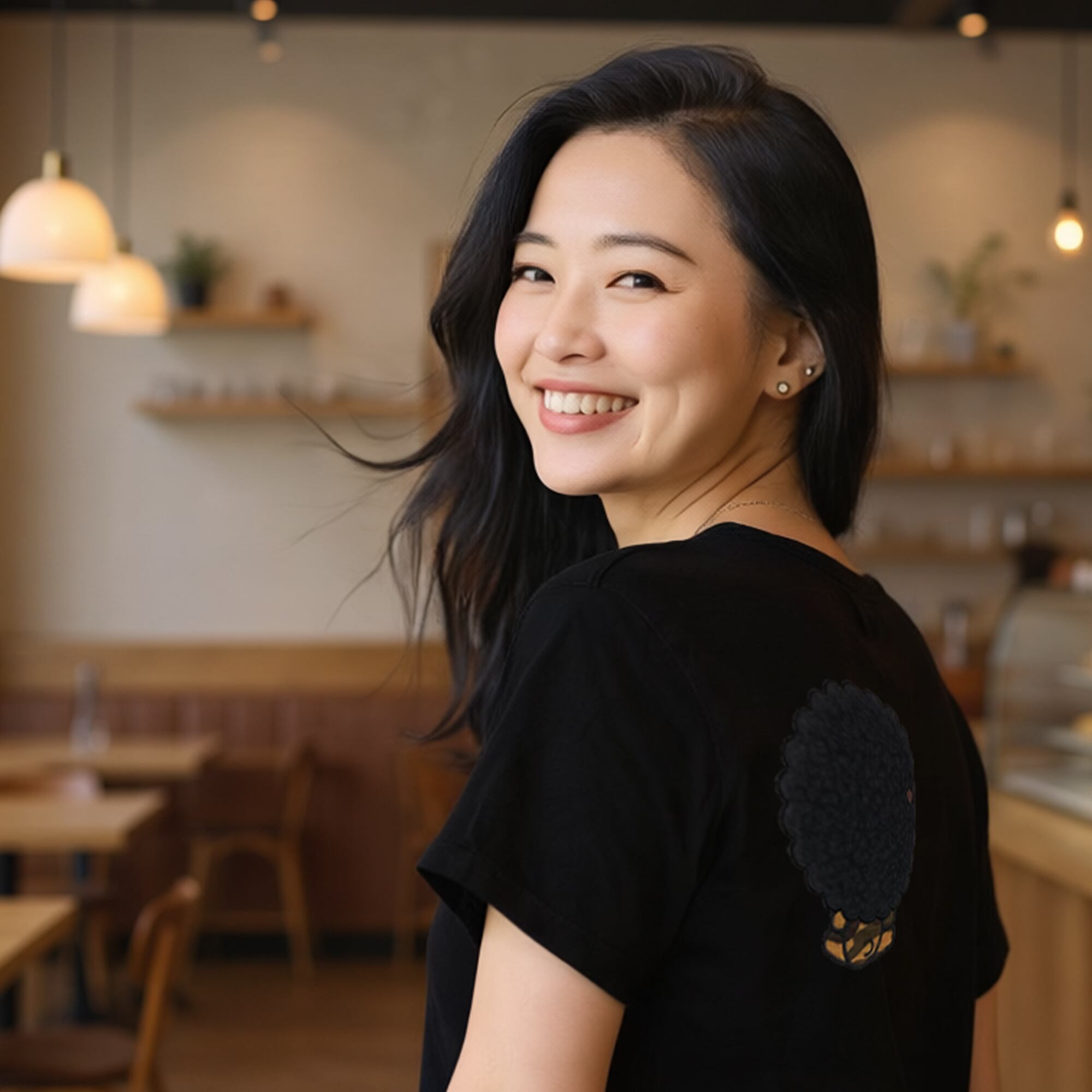 刺繍☆T-shirt／アフロベア♡