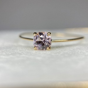 お花みたいなスピネル お試しリング 第2段 K10 13号 約3.9mm 新品