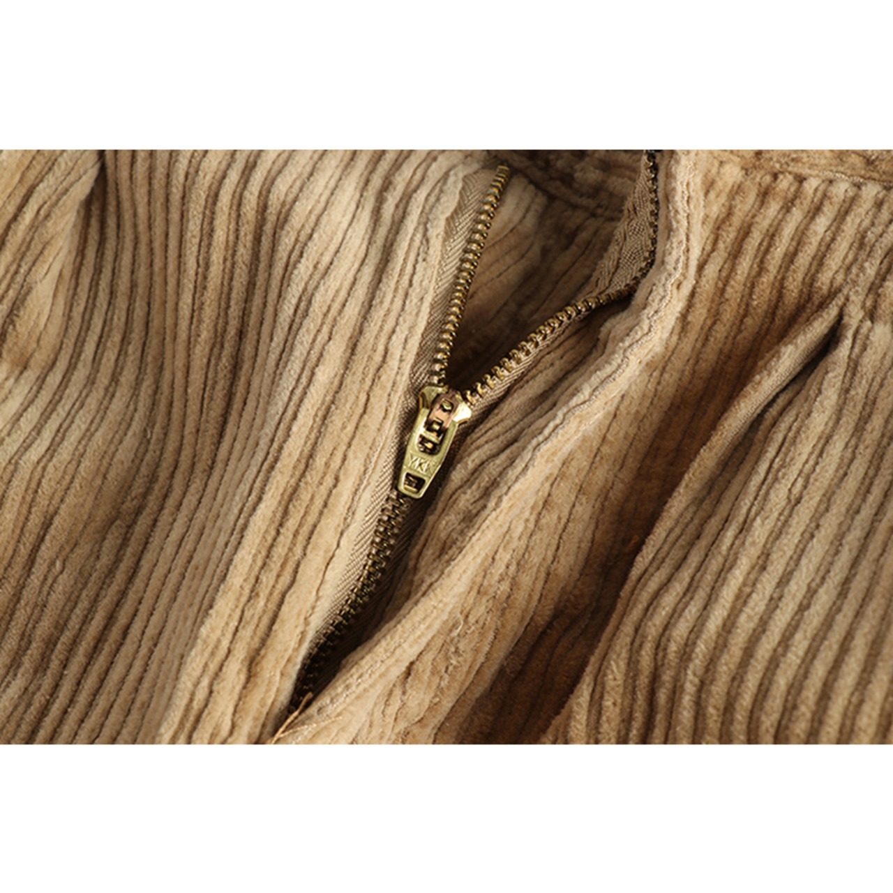 Front Pleats Thin Wale Cotton Corduroy ◇3color H0019