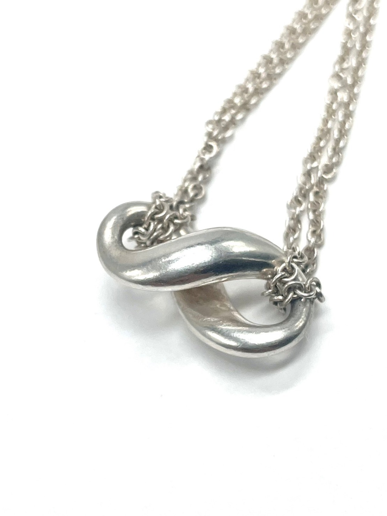 Tiffany&Co. インフィニティ　 Wチェーン ネックレス SV925