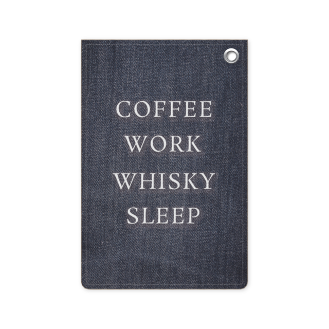 COFFEE WORK WHISKY SLEEP 定期入れ