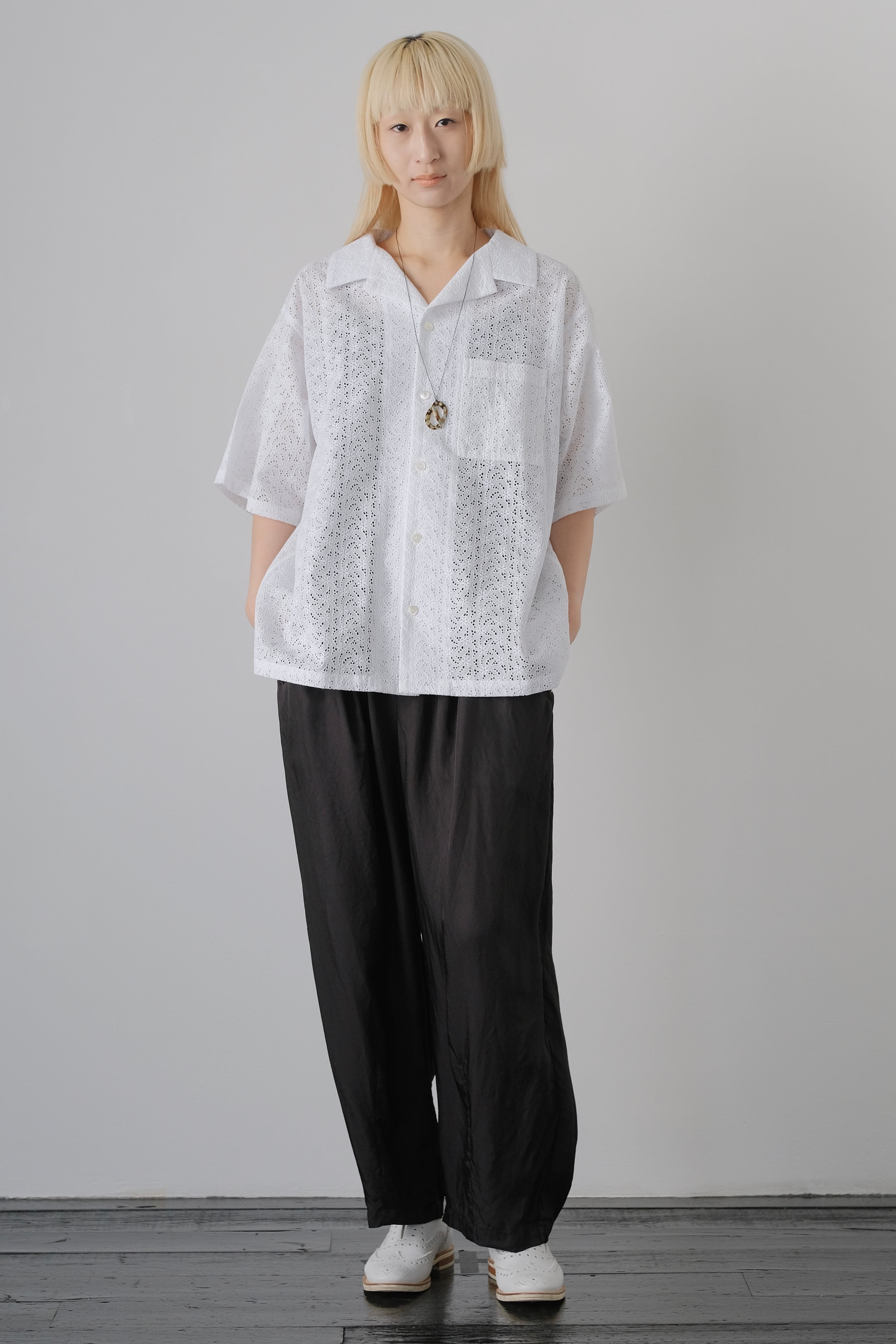 dress.25-P art printed frill pants | ayanoguchiaya