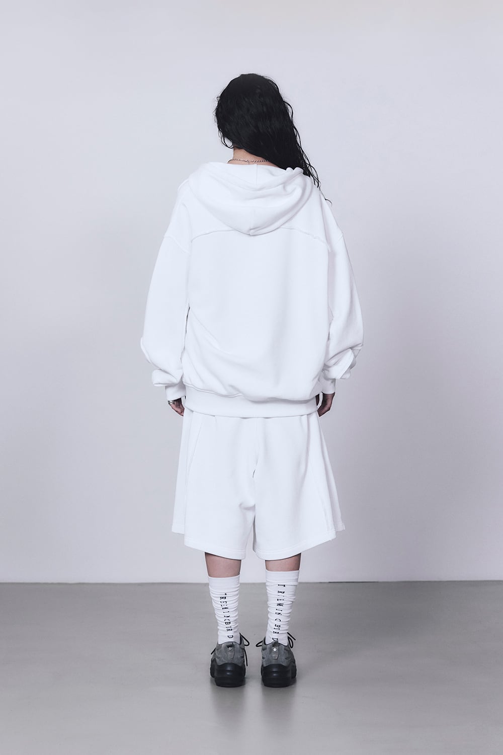トップス TREEMINGBIRD Zipper Sweat Hoodie TREEMINGBIRD] Zipper Finishing Sweat Hoodie Zip-up [ White ] 正規