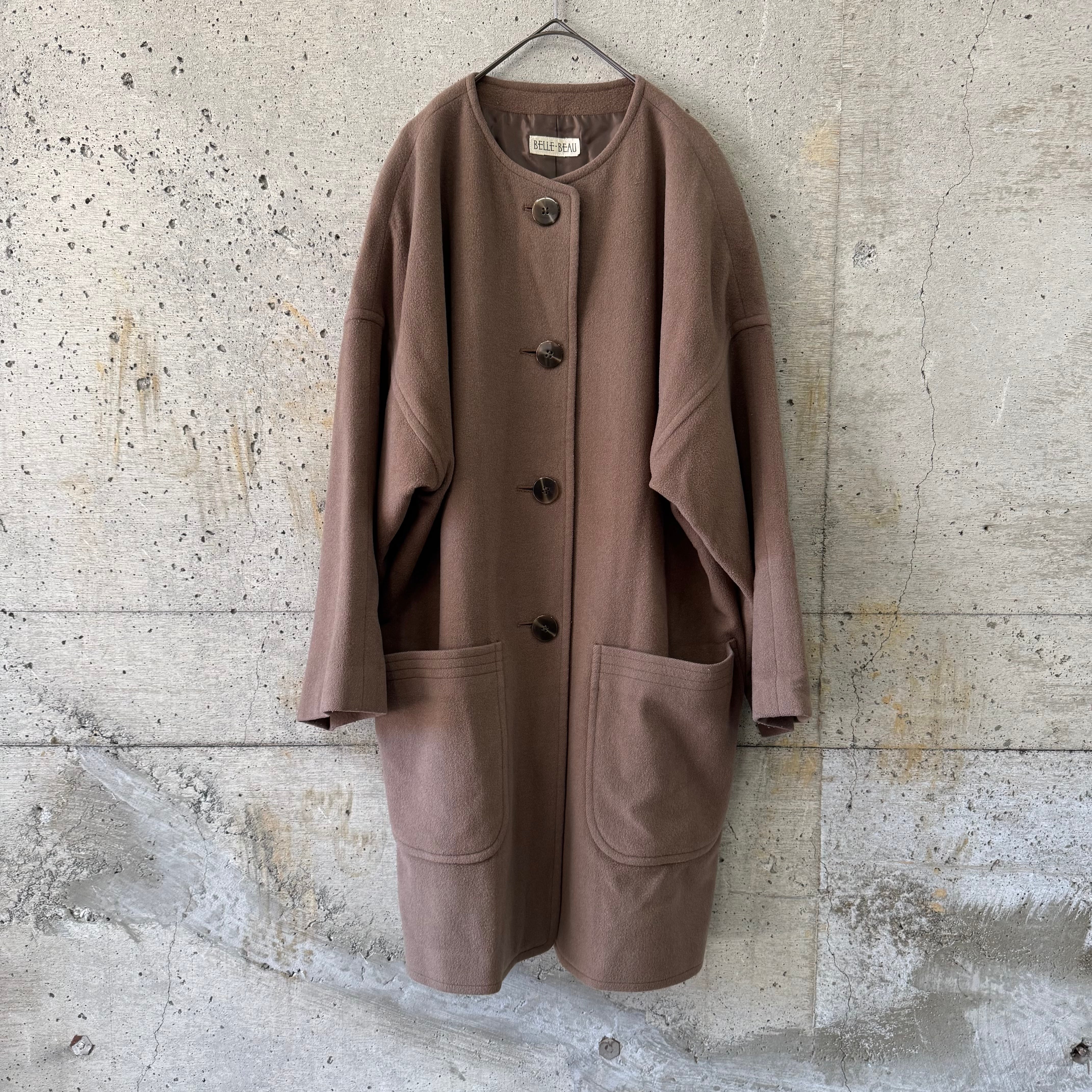 Milk brown wool coat