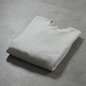 90s FRUIT OF THE LOOM sweatshirt solid ash gray "made in USA" L 古着